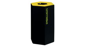Poubelle intérieure de tri hexagonale Tilleul – 50 L
