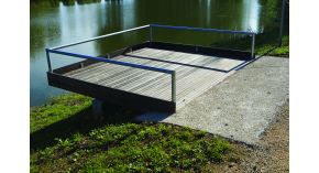 Ponton Bois pour Etang