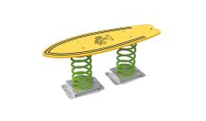 Jeu sur ressort La planche de surf