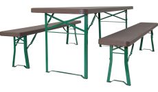 Table brasserie polyethylène 220 x 67